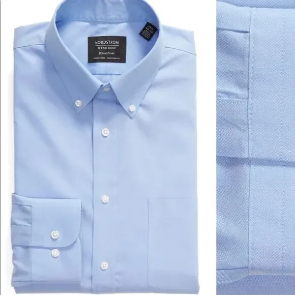 Nordstrom Traditional Fit Pinpoint Dress Shirt - Picture 6 of 11